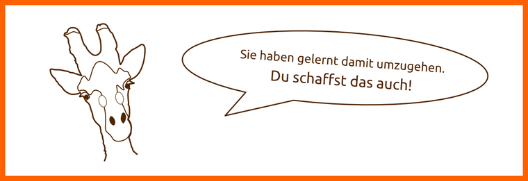 Giraffe von Erfolg beginnt im Kopf